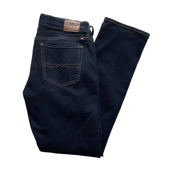 Lucky Sweet' N Straight Mid Rise Straight Denim Jeans Dark Blue Wash 27/4 Ankle - Picture 6 of 11